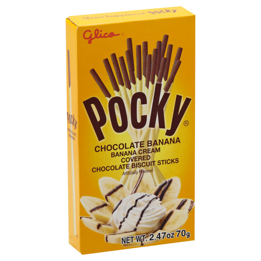 Glico Cookie Chocolate Banana Pocky 2.47 oz (Pack Of 10)