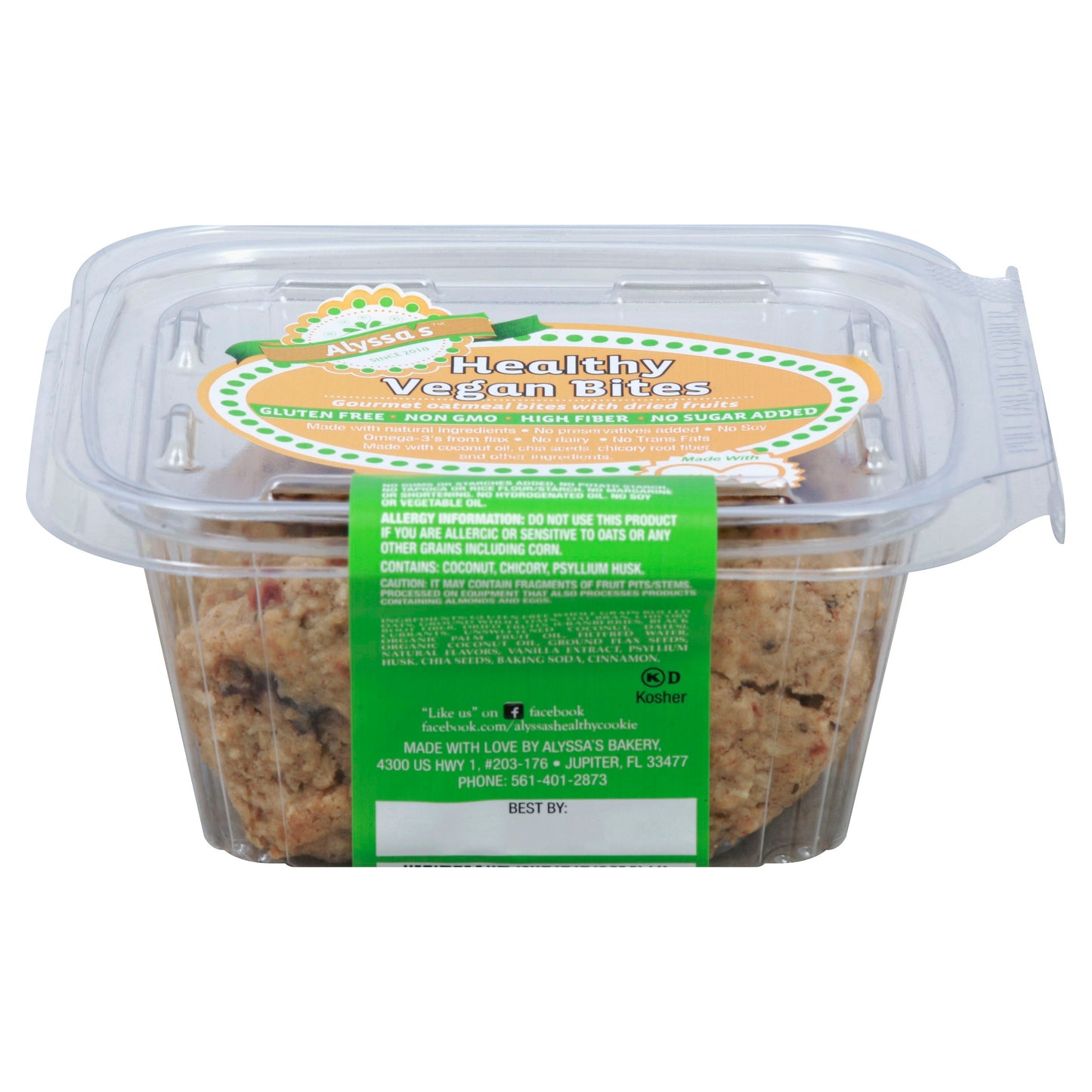 Healthy Oatmeal Bites Bites Oatmeal Vegan Gluten Free 6 oz (Pack of 20)