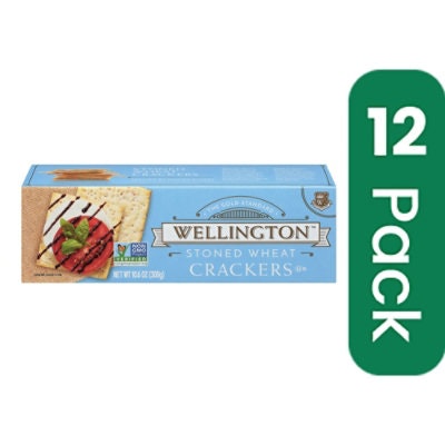 Wellington Cracker Stoned Wheat 10.6 Oz (Pack of 12)