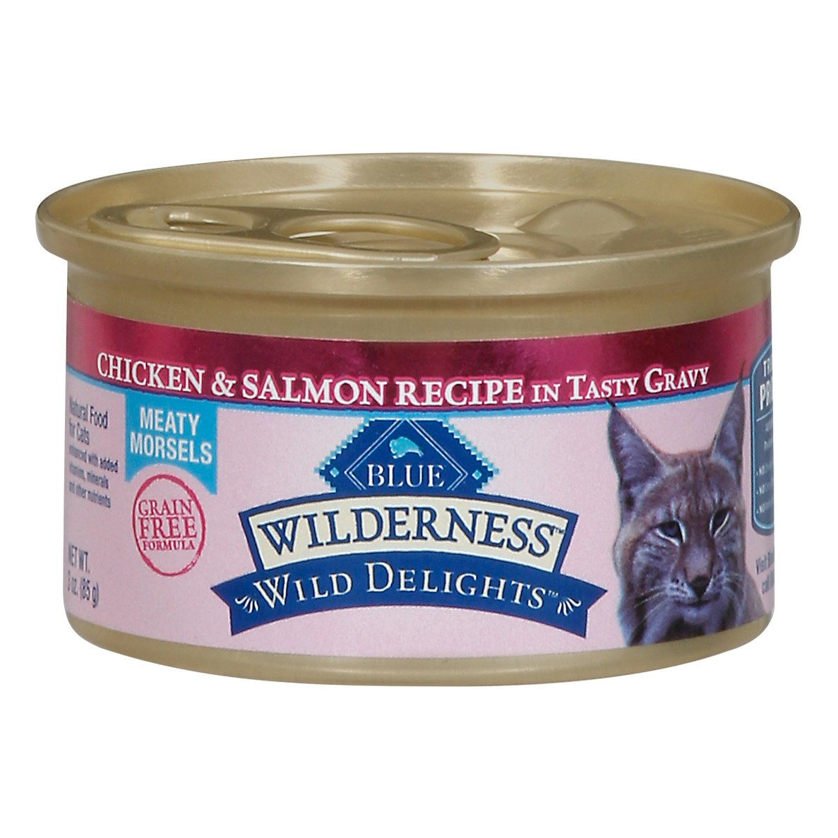 Blue Buffalo Cat Food Chicken Salmon Adult 3 Oz Pack of 24