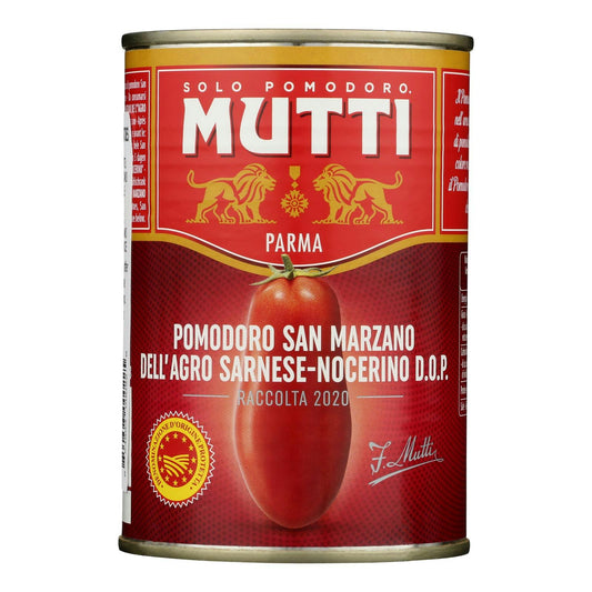 Mutti San Marzano PDO Whole Peeled Tomatoes 14 oz (Pack of 6)