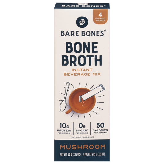 Bare Bones Bone Broth Stick Instant Mushroom 2.12 oz (Pack Of 8)