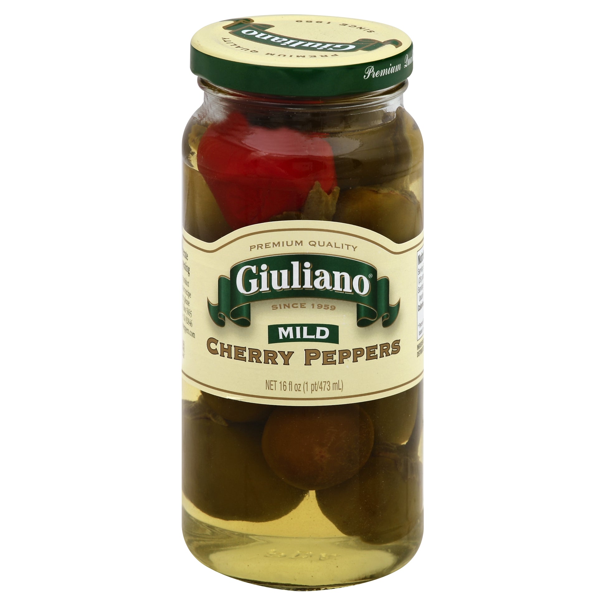 Giuliano Pepper Cherry Sweet Mild 16 oz (Pack Of 6)