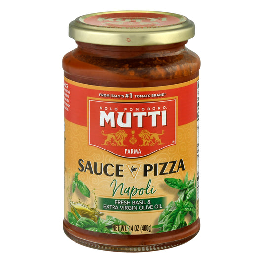 Mutti Sauce Pizza Basil Extra Virgin Olive Oil 14 oz (Pack Of 6)