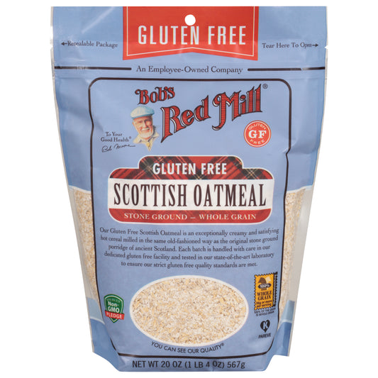 Bobs Red Mill Oatmeal Scottish Gluten Free 20 Oz (Pack Of 4)