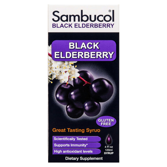 Sambucol Immune Support Black Elderberry Organic S 4 Oz (Pack of 4)