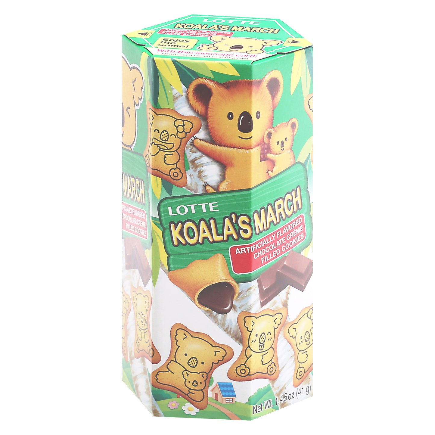 Lotte Cookies Koala Chocolate 1.45 oz (Pack Of 6)