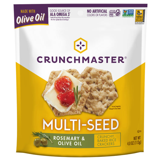 Crunchmaster Cracker Multiseed Rosemary Ooil 4 oz (Pack Of 12)