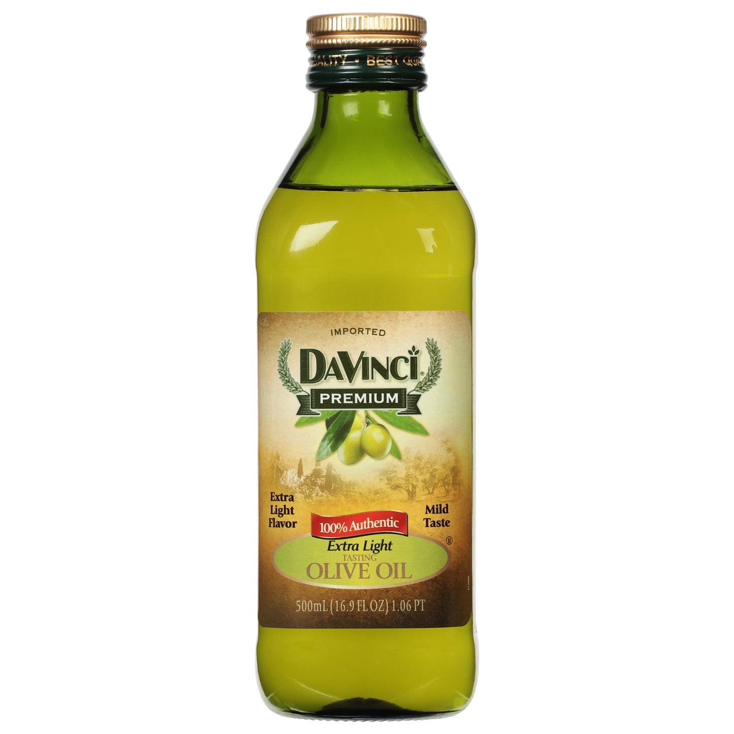 Davinci Oil Olive Extra Lite 100% 16.9 oz (Pack Of 12)