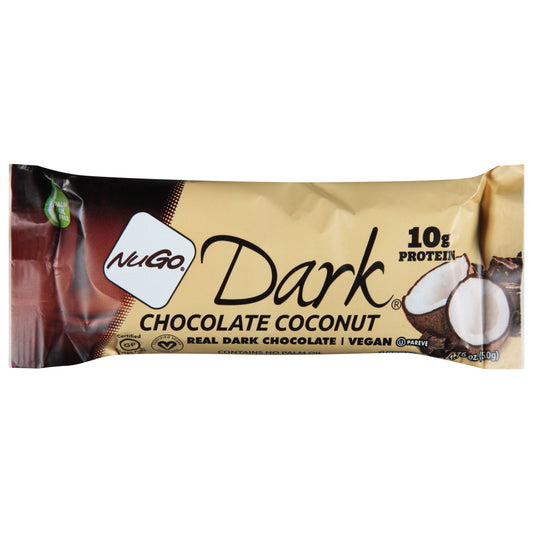 Nugo Bar Dark Coconut Chocolate 1.76 oz (Pack Of 12)