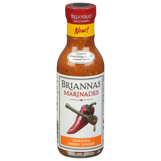 Briannas Marinade Sriracha Honey Ginger 12 Oz (Pack Of 6)