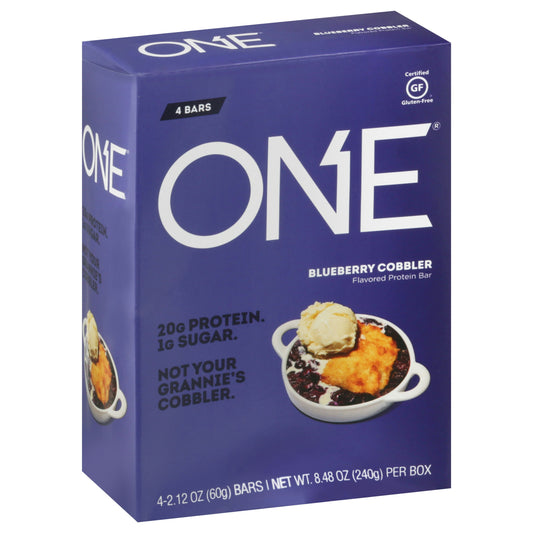 Onebar Bar Blueberry Cobbler Tray 8.48 Oz (Pack of 6)