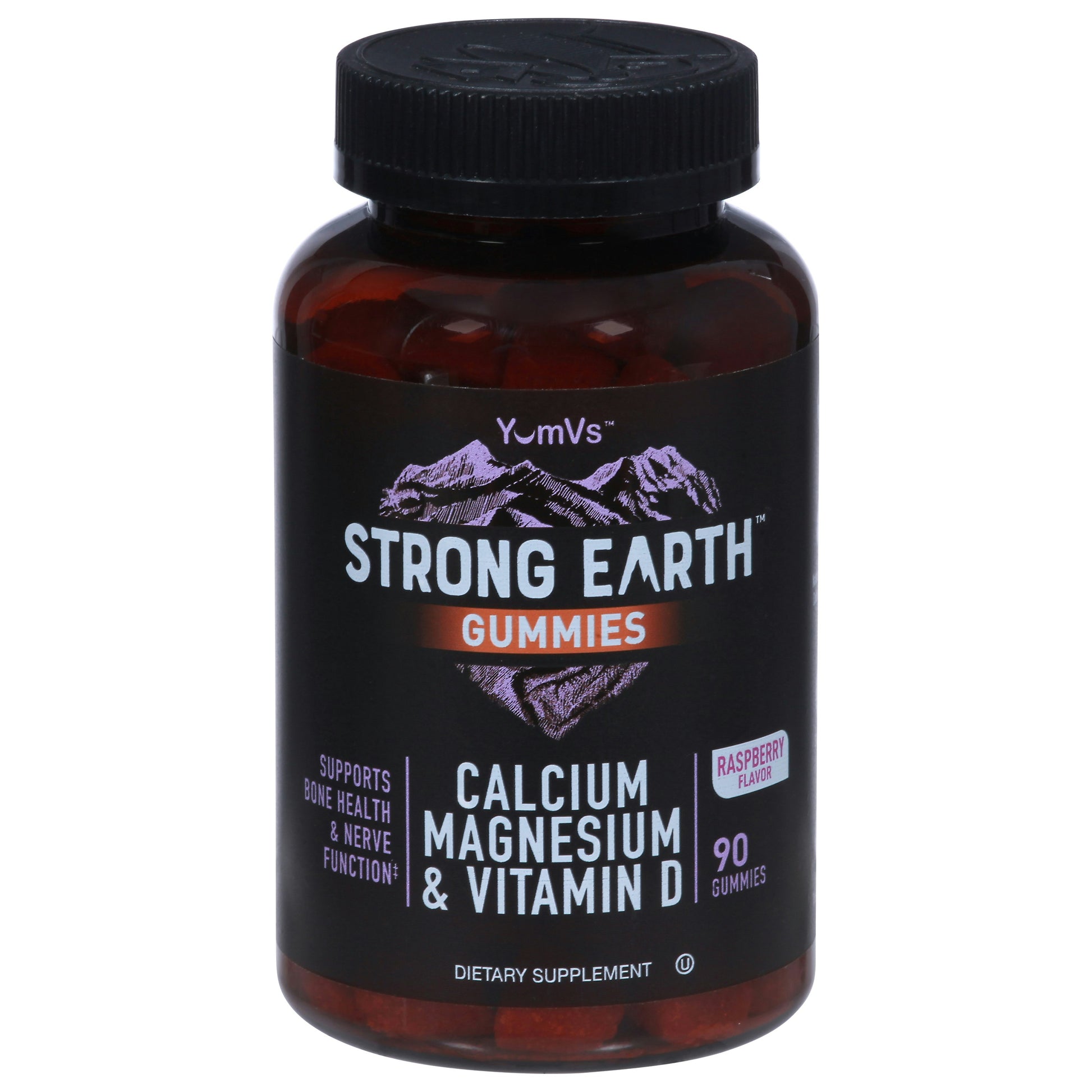 YumVs Strong Earth Gummies Calcium, Magnesium & Vit D 90 Gummies