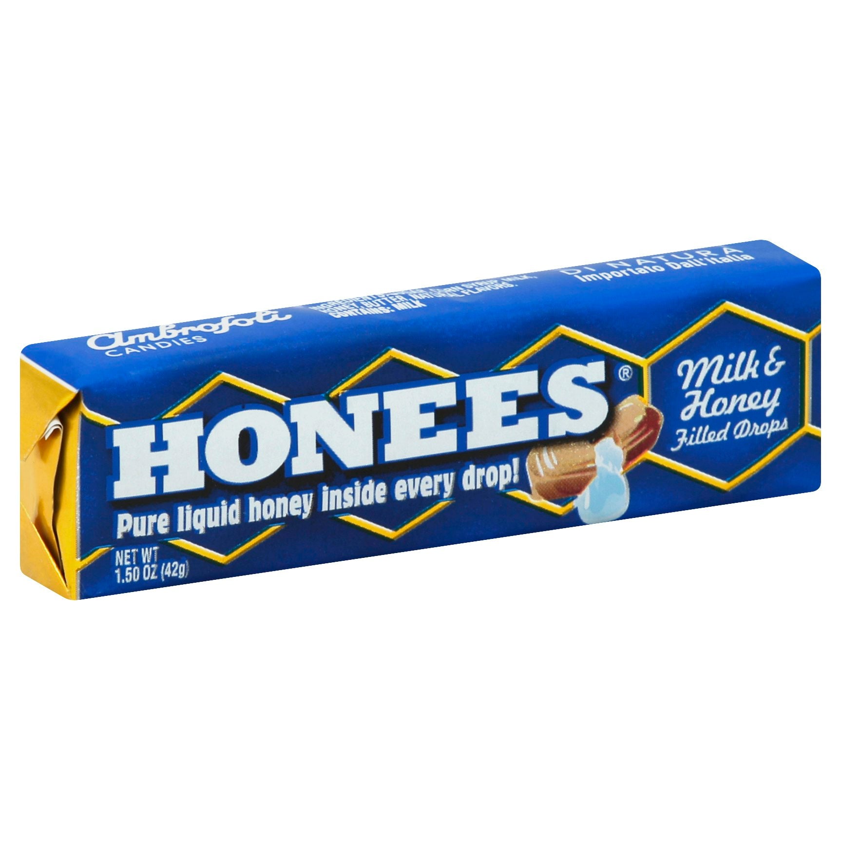 Honees Honey Bar Milk 1.5 Oz Pack of 24