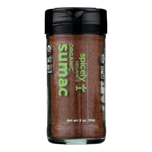 Spicely Organic Spices Sumac Ground Glass Jar 2 Oz Pack of 3