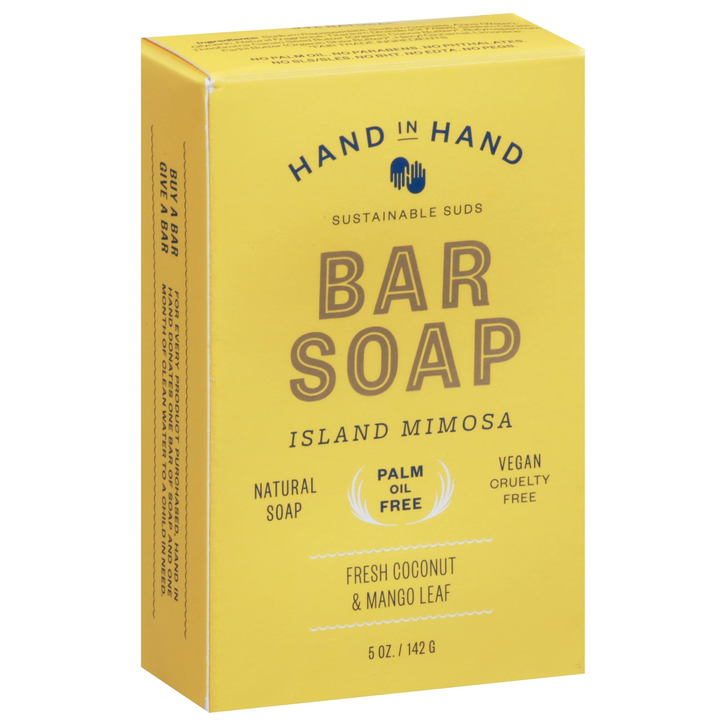 Hand In Hand Soap Bar Island Mimosa 5 Oz (Pack of 3)