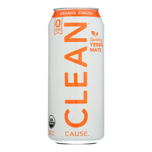 Clean Cause - Yerba Sparkling Orange Ginger 16 fl. oz (Pack of 12)