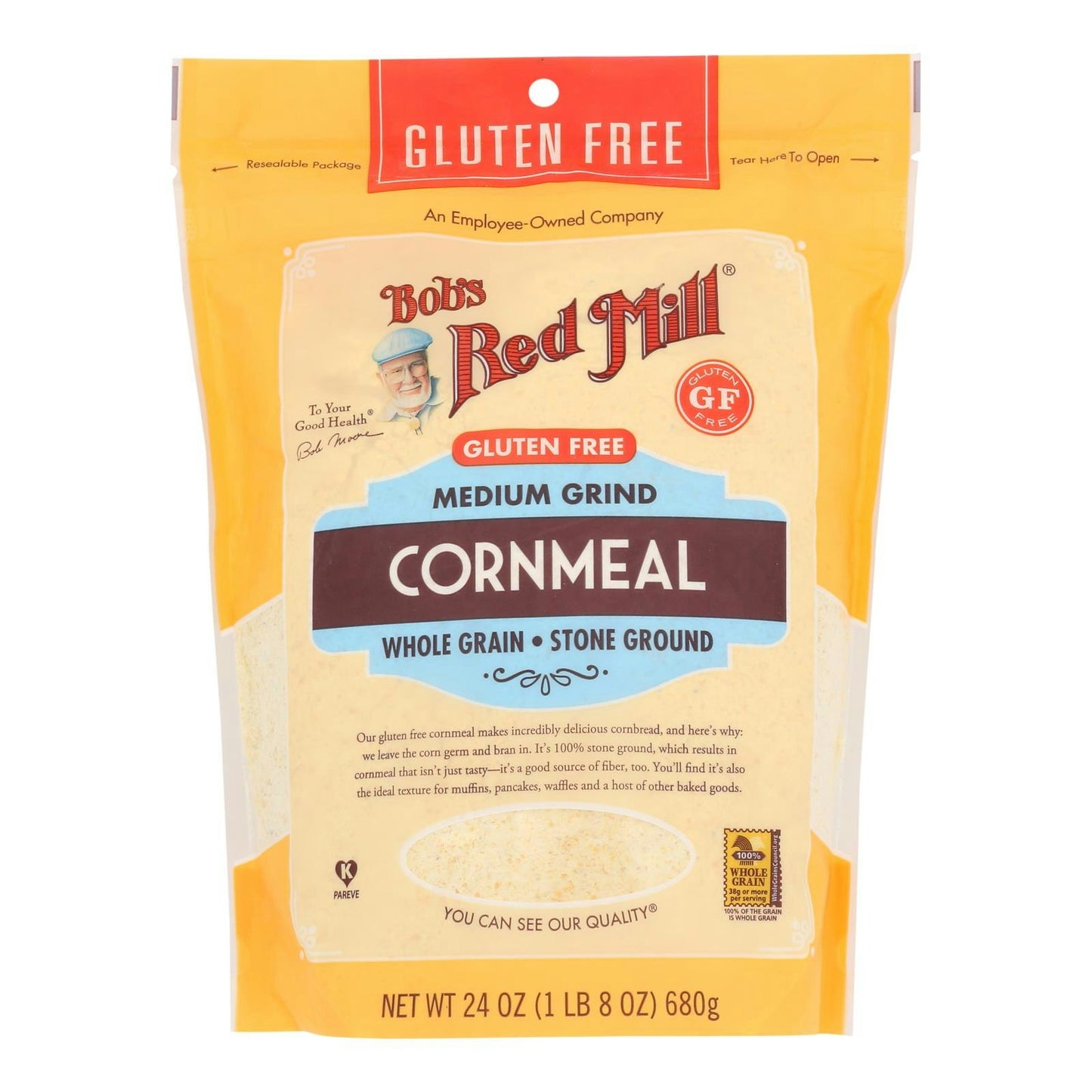 Bob's Red Mill - Cornmeal Gluten Free 24 oz (Pack of 4)