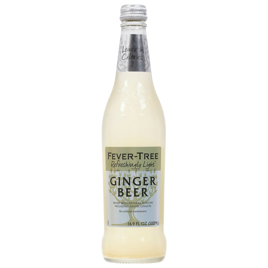 Fever Tree Soda Ginger Beer Natural Refreshingly Light 16.9 FO (Pack Of 8)