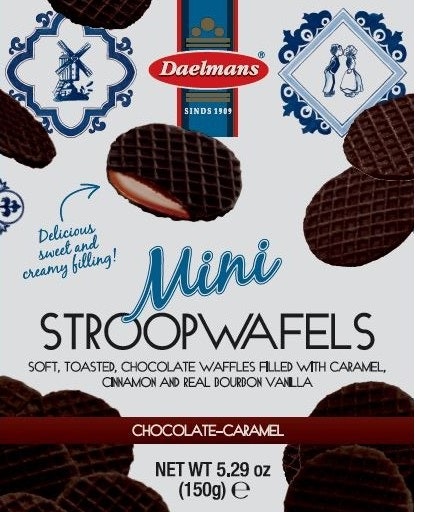 Daelmans Chocolate Mini Stroopwafel - Stand Up Pouch - 5.29 Ounce (Pack of 10)