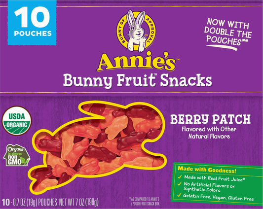 Annies Homegrown Fruit Snack Berry Patch 7 oz (Pack of 8)