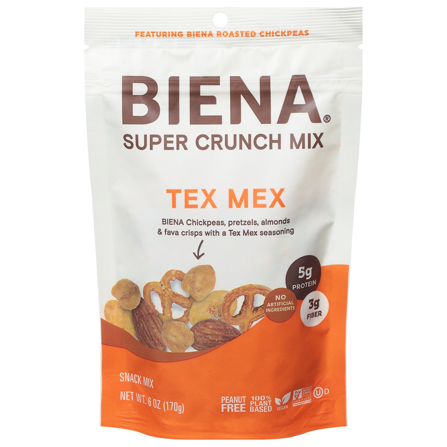 Biena Snck Mix Tx Mix Super Crunch 6 Oz (Pack Of 8)