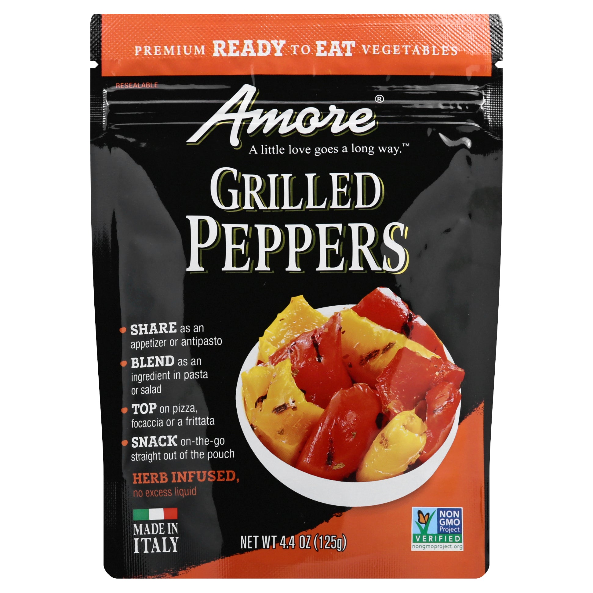 Amore Peppers Grilled 4.4 oz (Pack Of 10)