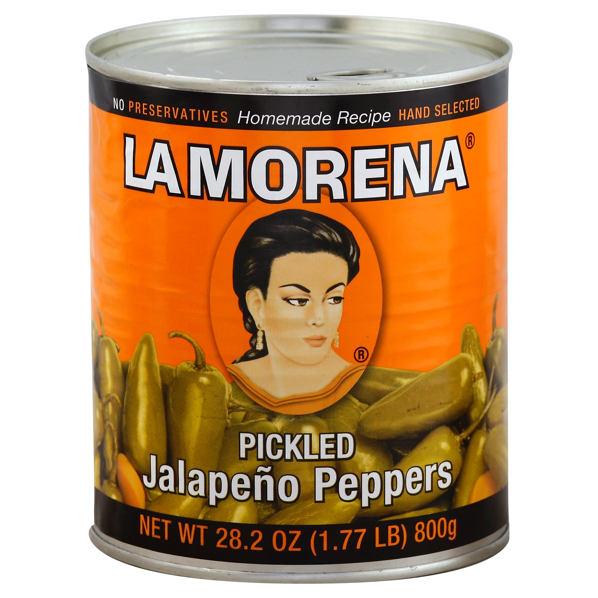 La Morena Jalapeno Whole 27 Oz (Pack Of 6)