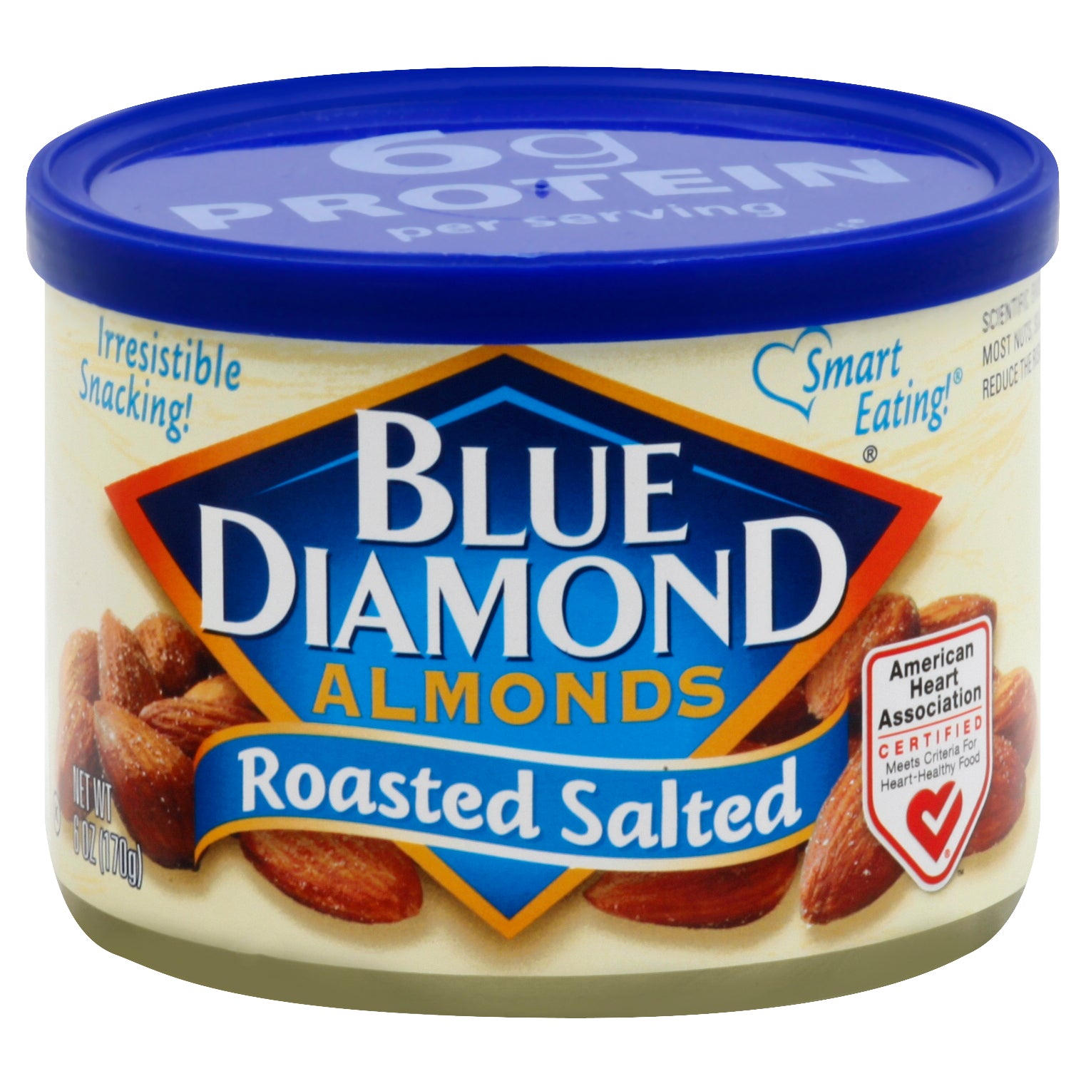 Blue Diamond Almond Rst Salt Tins 6 oz (Pack Of 12)