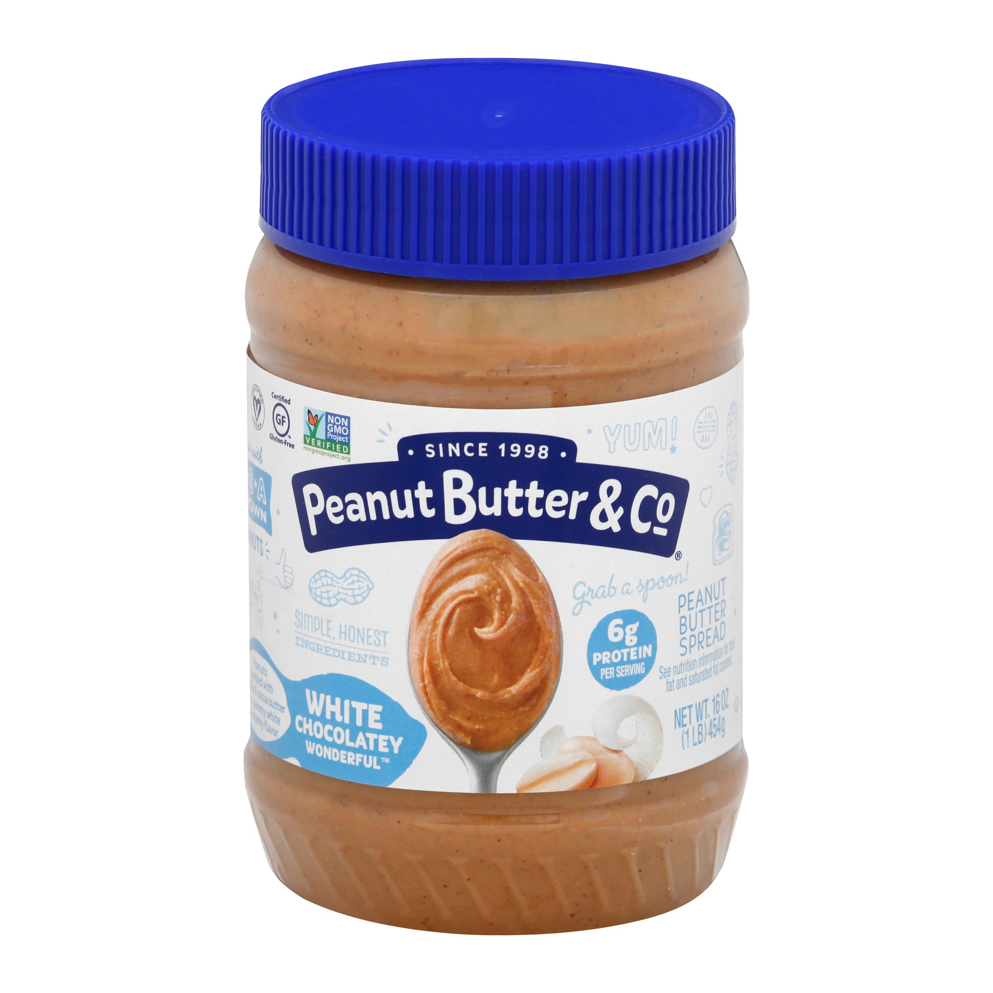 Peanut Butter & Co Peanut Butter White Chocolate Wonderful 16 oz (Pack Of 6)