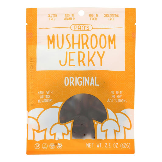 Pan's Mushroom Jerky Original Gluten Free - 2.2 oz (Pack of 6)