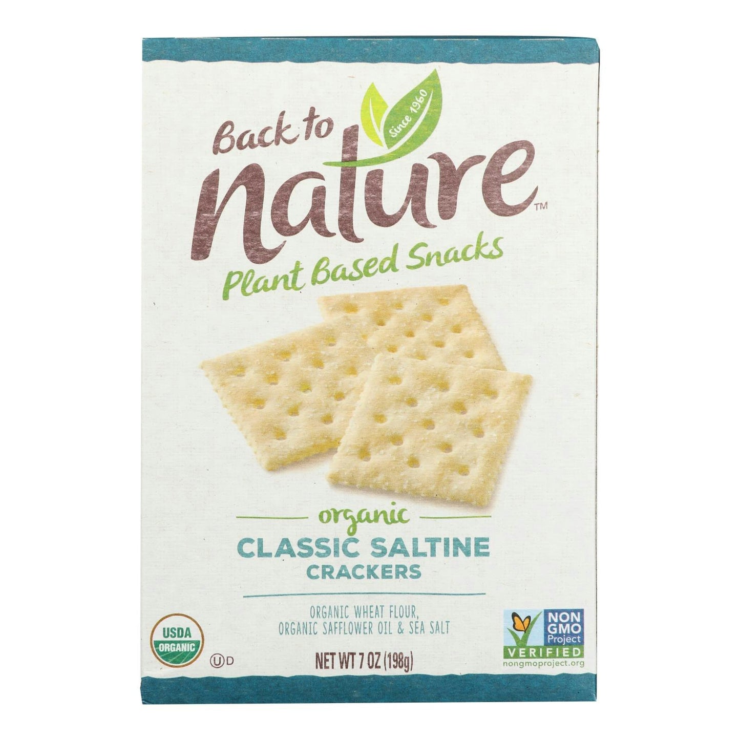 Back To Nature Crackers - Organic - Classic Saltine - 7 oz (Pack of 6)