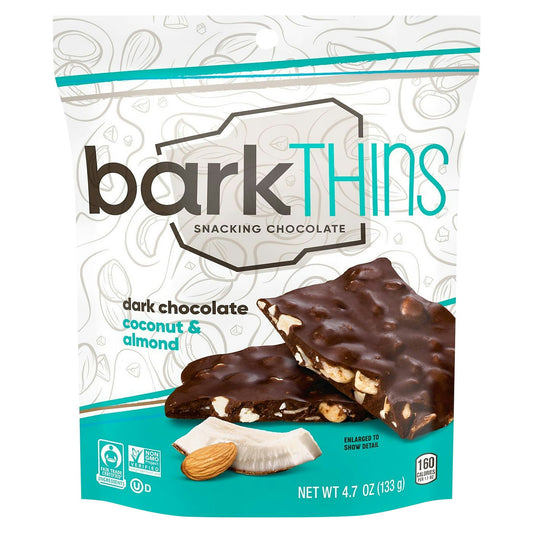 Barkthins Chocolate Dark Coconut Almond 4.7 Oz (Pack of 12)