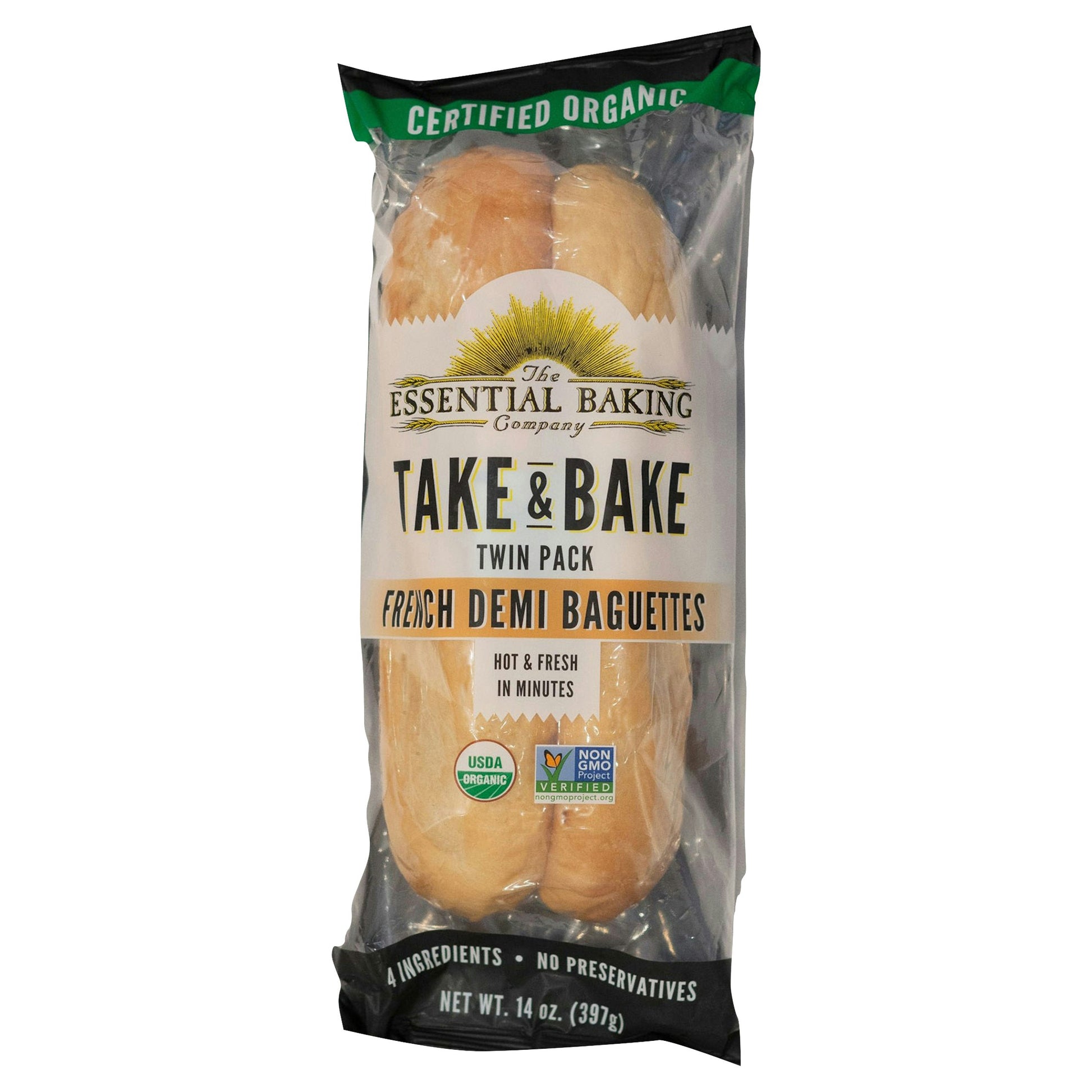 The Essential Baking Company Baguette French Demi 16 oz (Pack of 14)