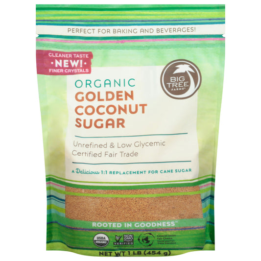 Big Tree Farms Sugar Coconut Golden Organic 16 Oz Pack of 6