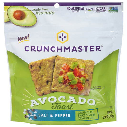 Crunchmaster Crackers Avocado Toast S&P 3.54 oz (Pack of 12)