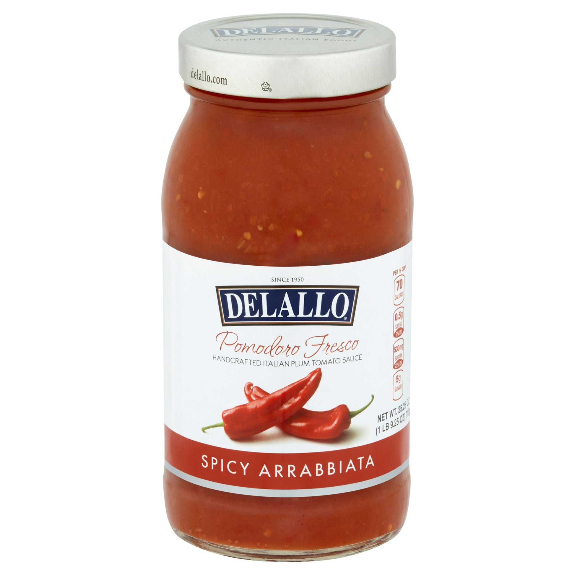 Delallo Sauce Arabia Spicy Pomodoro 25.25 oz (Pack Of 6)