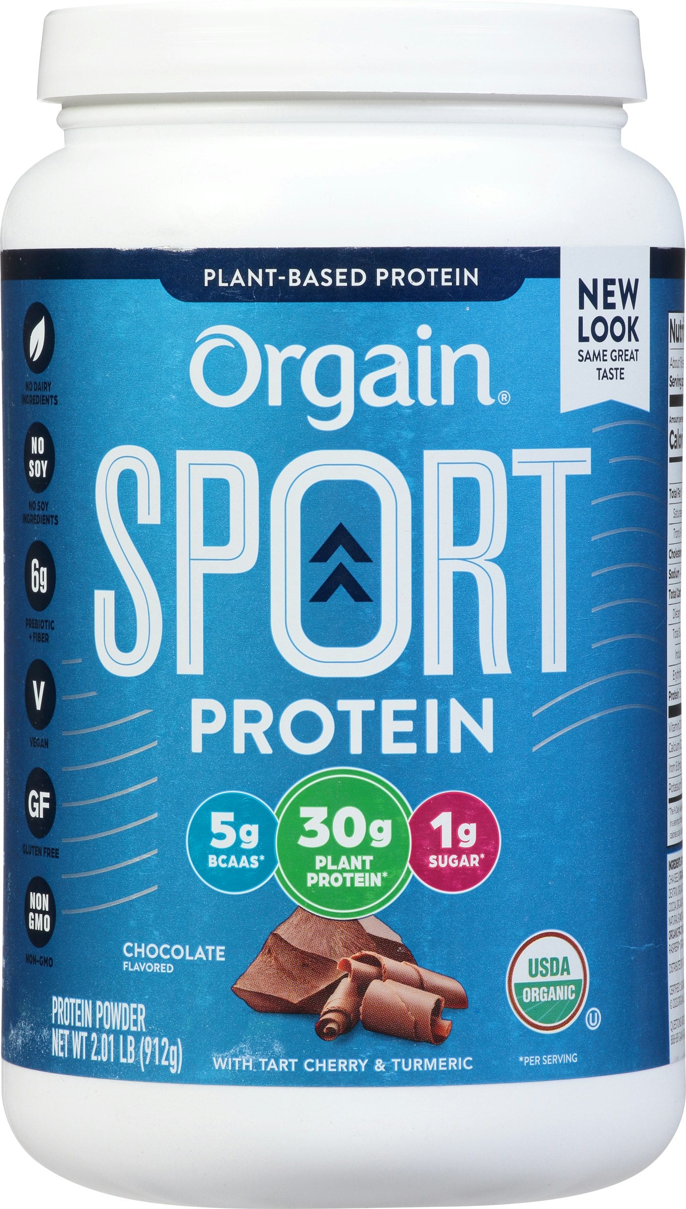 Orgain Sport Protein Powder Chocolate Organic 2.01 Lb