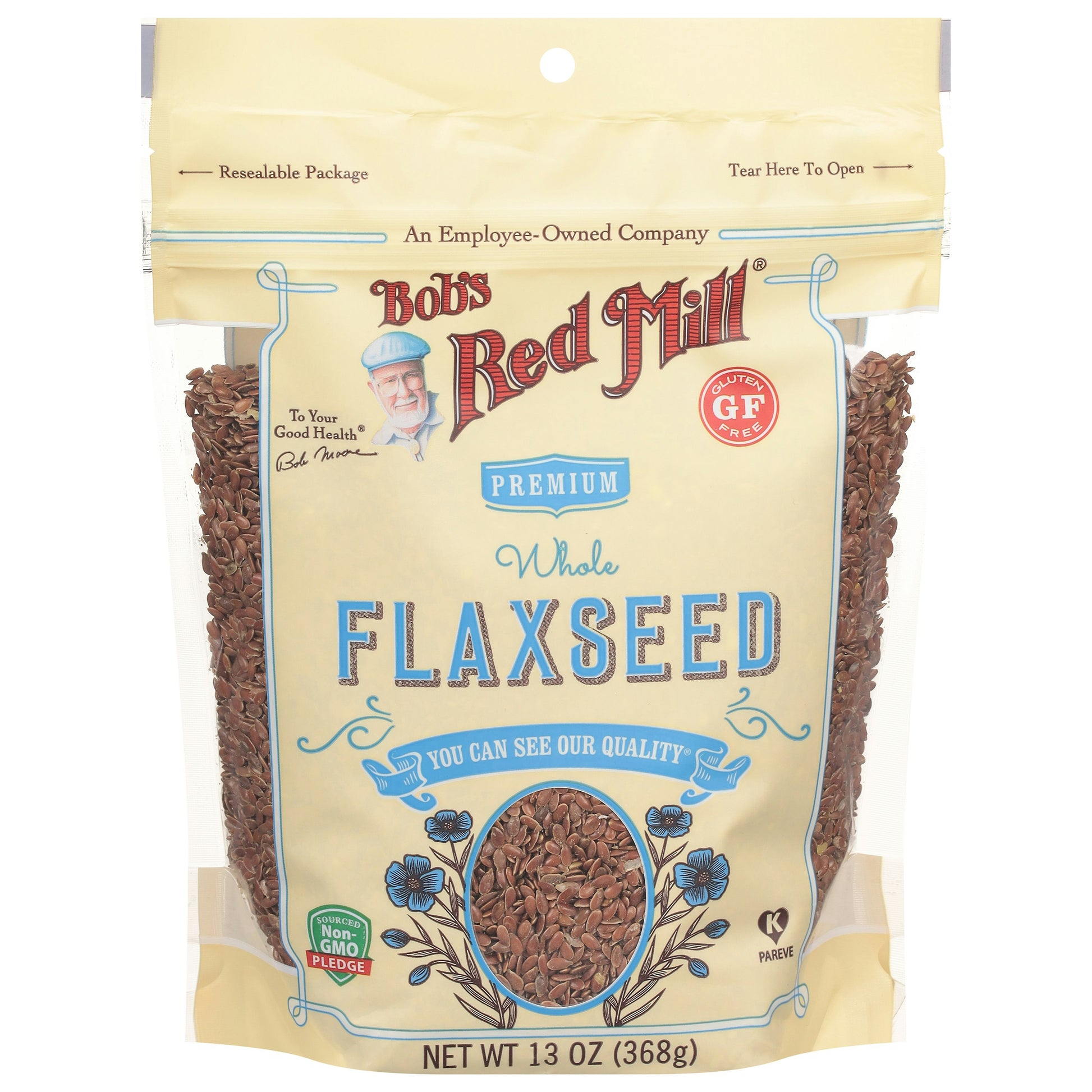 Bobs Red Mill Flaxseed Brown 13 oz (Pack of 4)