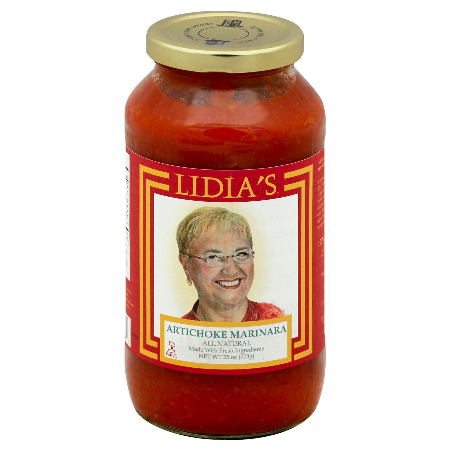 Lidias Sauce Pasta Marinara Artichoke 25 oz (Pack of 6)