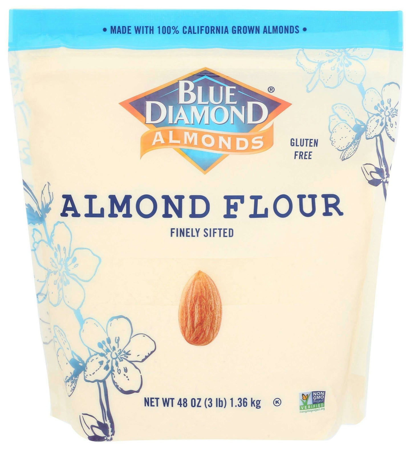 Blue Diamond Almon Flour 3 Lb Pack of 8