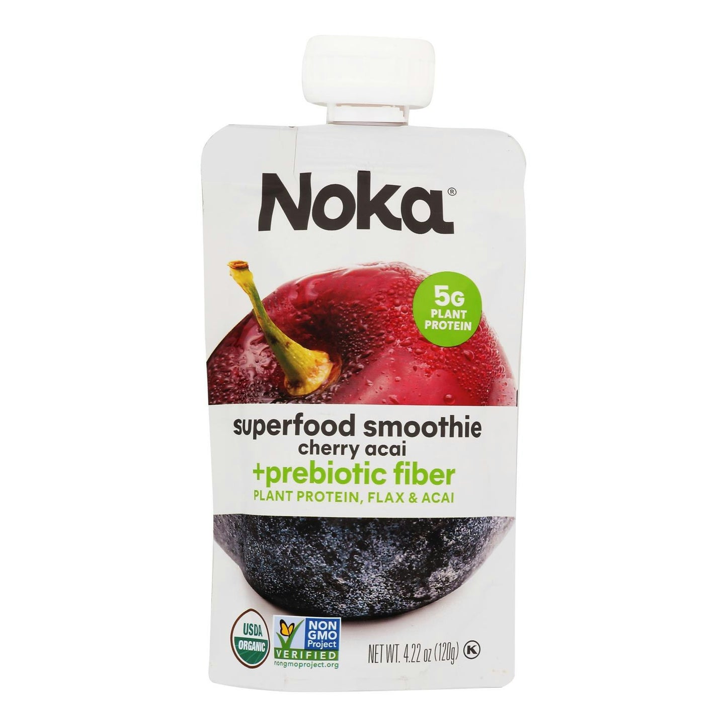 Noka Smoothie Cherry Acai 4.22 Oz Pack of 6