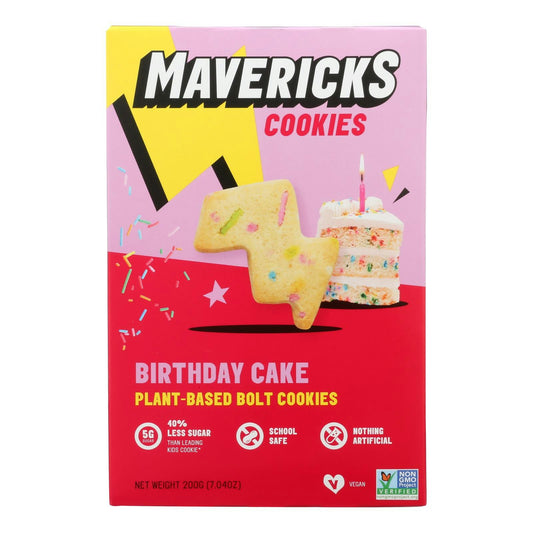 Mavericks Snacks - Cookies Birthday Cake 7.04 oz (Pack of 8)