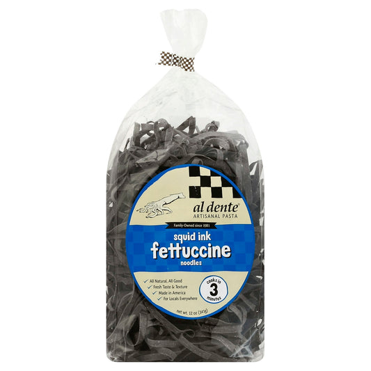 Al Dente Pasta Fetuccine Squid Ink 10 oz (Pack of 6)