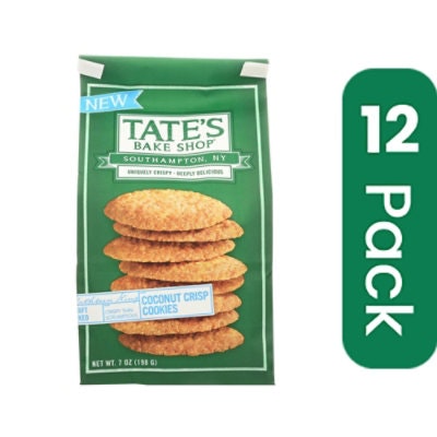 Tate's Cookies Coconut Crisp - 7 oz (Pack of 6)