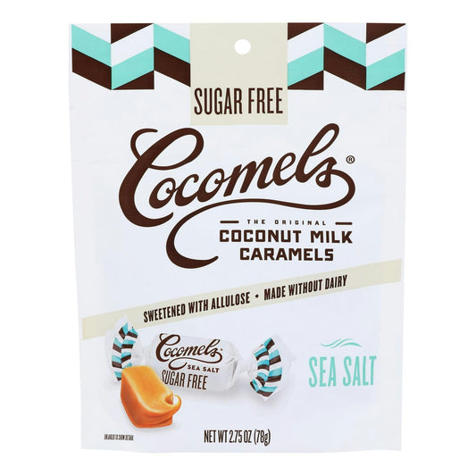 Cocomels - Caramel Coconut Milk Sea Salt Sugar Free 2.75 oz (Pack of 6)