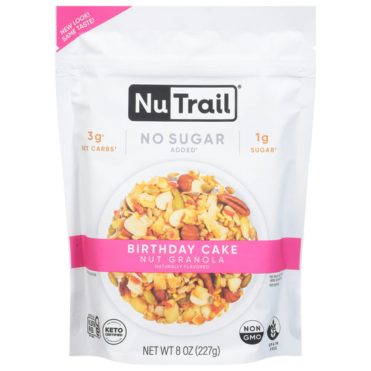 Nutrail Granola Keto Birthday Cake 8 Oz (Pack Of 6)