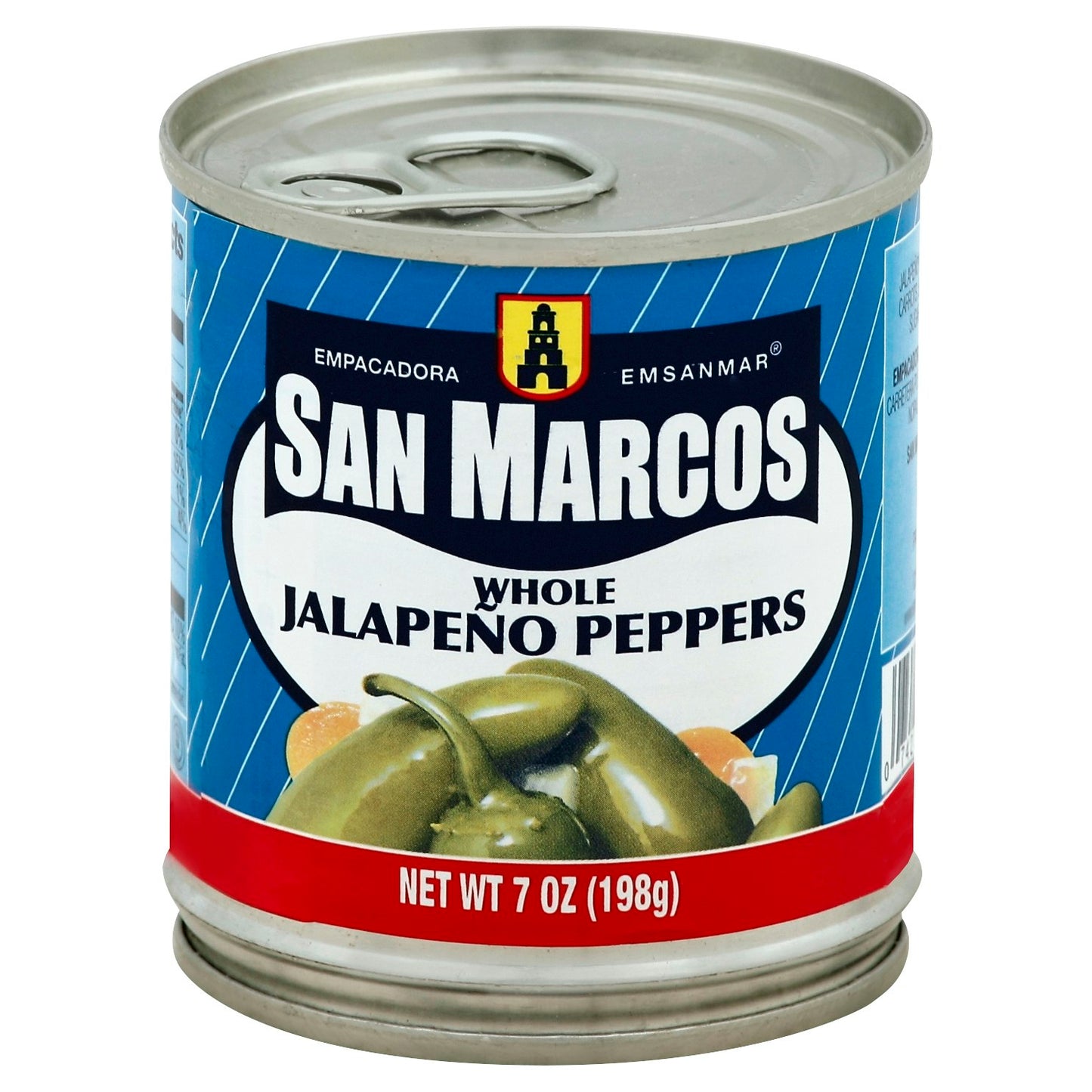 San Marcos Pepper Jalapeno Whole 7 oz (Pack of 24)