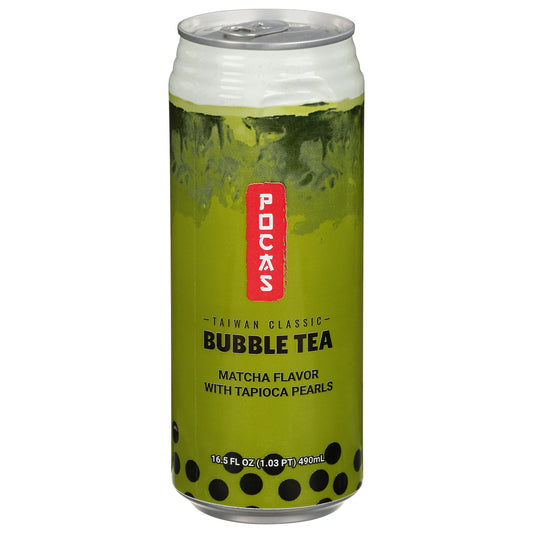 Pocas Tea Bubble Matcha 16.5 Fo Pack of 24