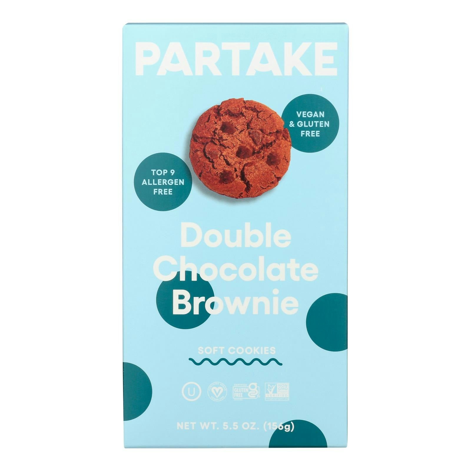 Partake Foods - Cookies Soft Baked Double Chocolate 5.5 oz (Pack of 6)